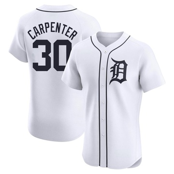 White Elite Kerry Carpenter Men's Detroit Tigers Home Jersey