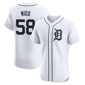 White Elite Tomas Nido Men's Detroit Tigers Home Jersey