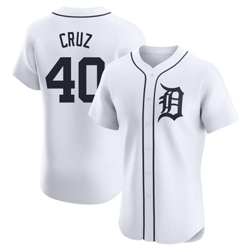 White Elite Trei Cruz Men's Detroit Tigers Home Jersey