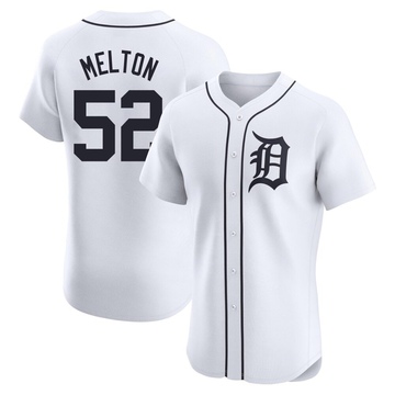 White Elite Troy Melton Men's Detroit Tigers Home Jersey
