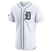White Elite Tyler Collins Men's Detroit Tigers Home Patch Jersey