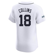 White Elite Tyler Collins Men's Detroit Tigers Home Patch Jersey