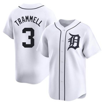 White Limited Alan Trammell Men's Detroit Tigers Home Jersey