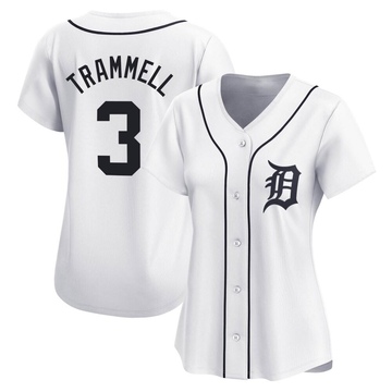 White Limited Alan Trammell Women's Detroit Tigers Home Jersey
