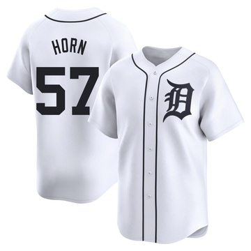 White Limited Bailey Horn Youth Detroit Tigers Home Jersey