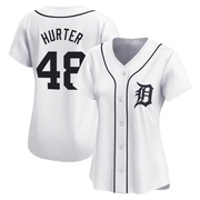 White Limited Brant Hurter Women's Detroit Tigers Home Jersey