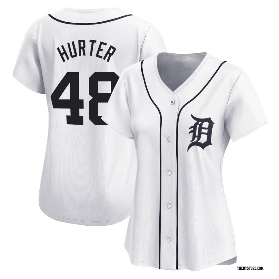 White Limited Brant Hurter Women's Detroit Tigers Home Jersey