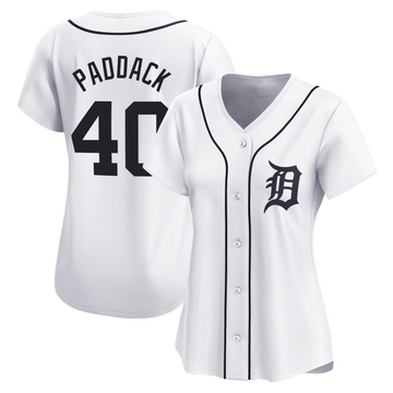 White Limited Chris Paddack Women's Detroit Tigers Home Jersey