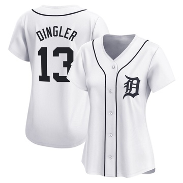 White Limited Dillon Dingler Women's Detroit Tigers Home Jersey