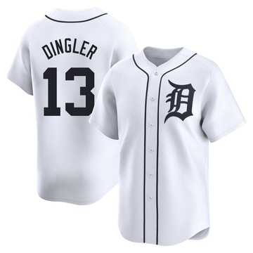 White Limited Dillon Dingler Youth Detroit Tigers Home Jersey