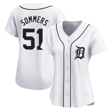 White Limited Drew Sommers Women's Detroit Tigers Home Jersey