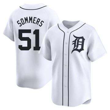 White Limited Drew Sommers Youth Detroit Tigers Home Jersey