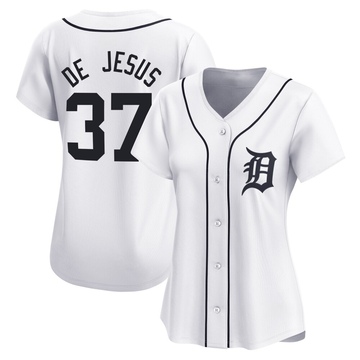 White Limited Enmanuel De Jesus Women's Detroit Tigers Home Jersey
