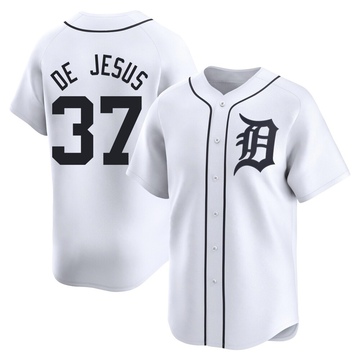 White Limited Enmanuel De Jesus Youth Detroit Tigers Home Jersey