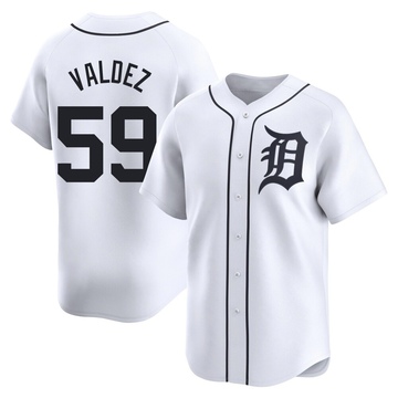 White Limited Framber Valdez Men's Detroit Tigers Home Jersey