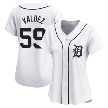 White Limited Framber Valdez Women's Detroit Tigers Home Jersey