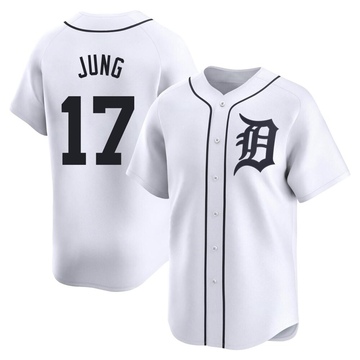 White Limited Jace Jung Youth Detroit Tigers Home Jersey
