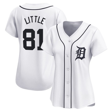 White Limited Jack Little Women's Detroit Tigers Home Jersey