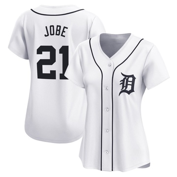 White Limited Jackson Jobe Women's Detroit Tigers Home Jersey