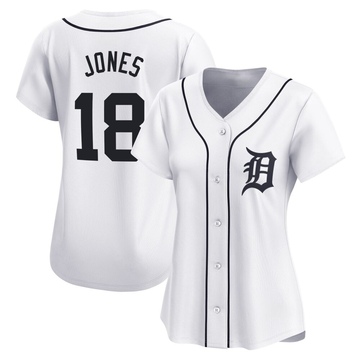 White Limited Jahmai Jones Women's Detroit Tigers Home Jersey