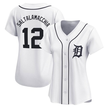 White Limited Jarrod Saltalamacchia Women's Detroit Tigers Home Jersey