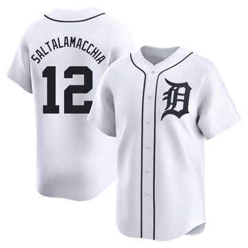 White Limited Jarrod Saltalamacchia Youth Detroit Tigers Home Jersey