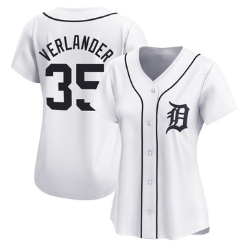 White Limited Justin Verlander Women's Detroit Tigers Home Jersey
