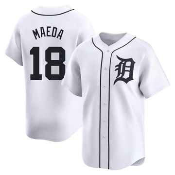 White Limited Kenta Maeda Youth Detroit Tigers Home Jersey