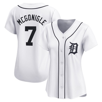 White Limited Kevin McGonigle Women's Detroit Tigers Home Jersey