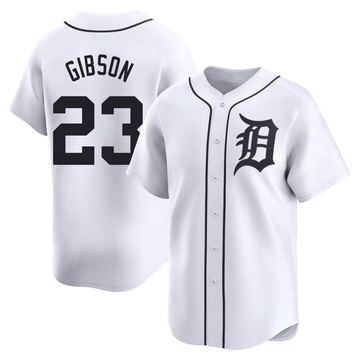 White Limited Kirk Gibson Men's Detroit Tigers Home Jersey