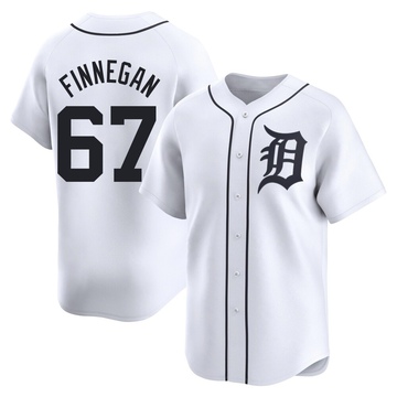 White Limited Kyle Finnegan Men's Detroit Tigers Home Jersey