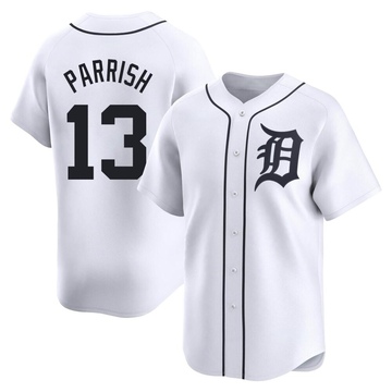 White Limited Lance Parrish Men's Detroit Tigers Home Jersey