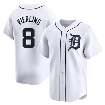 White Limited Matt Vierling Men's Detroit Tigers Home Jersey