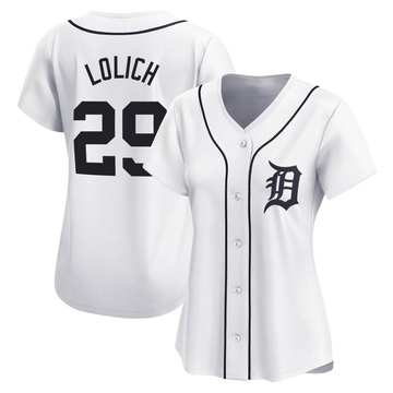 White Limited Mickey Lolich Women's Detroit Tigers Home Jersey