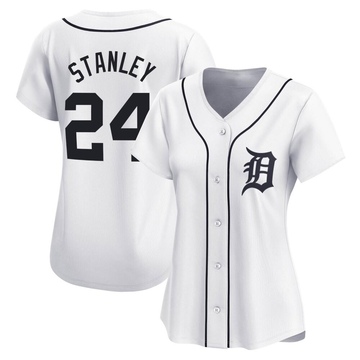 White Limited Mickey Stanley Women's Detroit Tigers Home Jersey