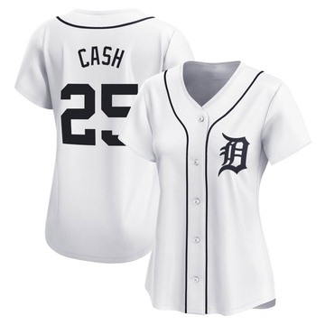 White Limited Norm Cash Women's Detroit Tigers Home Jersey