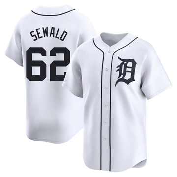 White Limited Paul Sewald Men's Detroit Tigers Home Jersey
