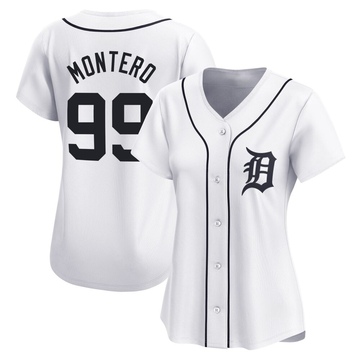 White Limited Rafael Montero Women's Detroit Tigers Home Jersey