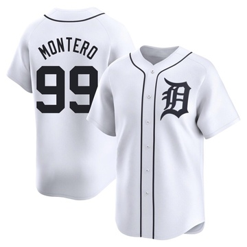 White Limited Rafael Montero Youth Detroit Tigers Home Jersey