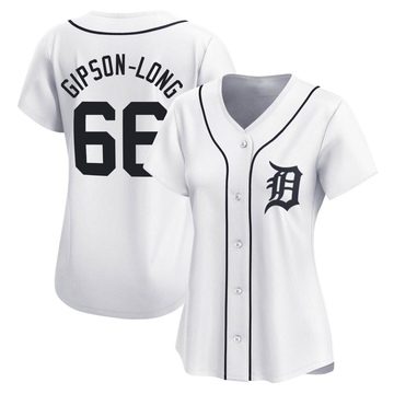 White Limited Sawyer Gipson-Long Women's Detroit Tigers Home Jersey