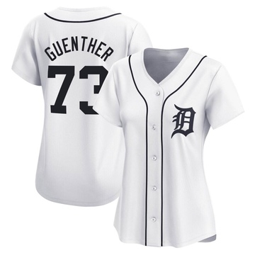 White Limited Sean Guenther Women's Detroit Tigers Home Jersey