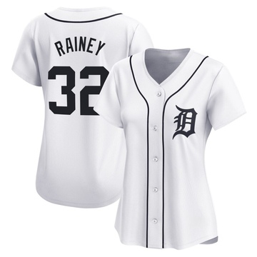 White Limited Tanner Rainey Women's Detroit Tigers Home Jersey