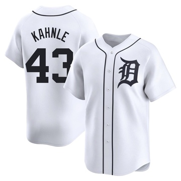 White Limited Tommy Kahnle Youth Detroit Tigers Home Jersey