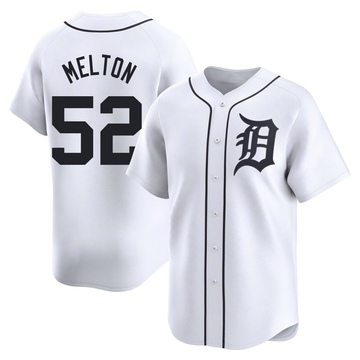 White Limited Troy Melton Youth Detroit Tigers Home Jersey