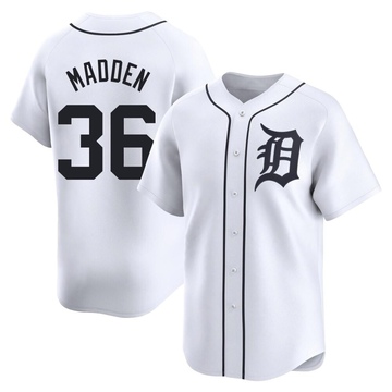 White Limited Ty Madden Men's Detroit Tigers Home Jersey