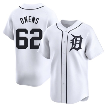 White Limited Tyler Owens Men's Detroit Tigers Home Jersey