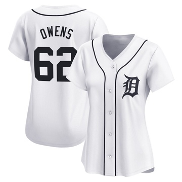 White Limited Tyler Owens Women's Detroit Tigers Home Jersey
