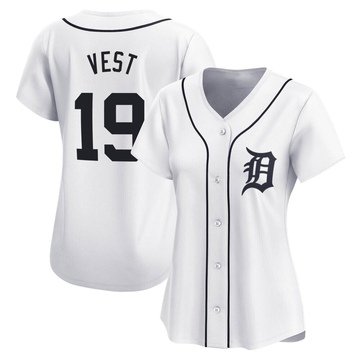 White Limited Will Vest Women's Detroit Tigers Home Jersey