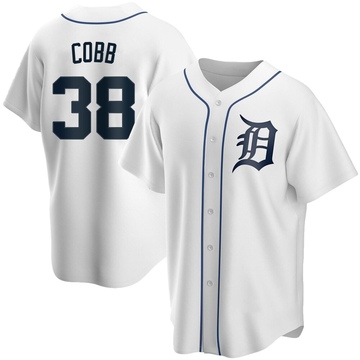 White Replica Alex Cobb Youth Detroit Tigers Home Jersey