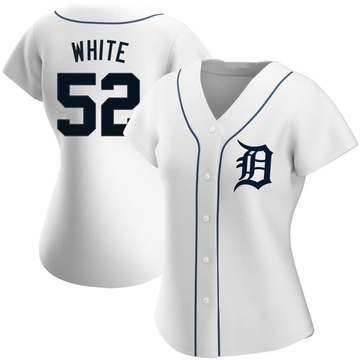 White Replica Brendan White Women's Detroit Tigers Home Jersey